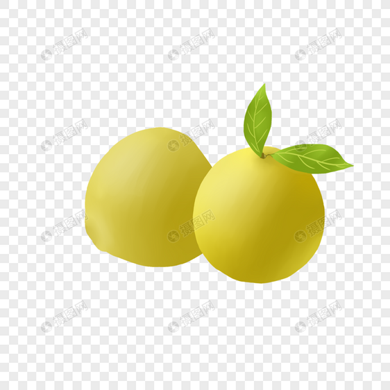 金黄色美味柚子图片