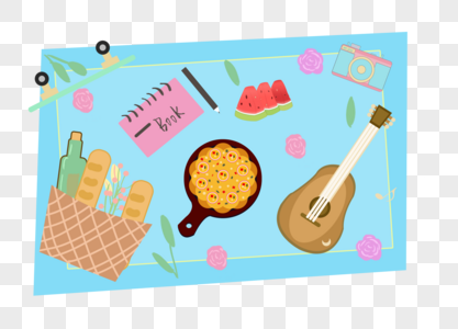 野餐晚上图片