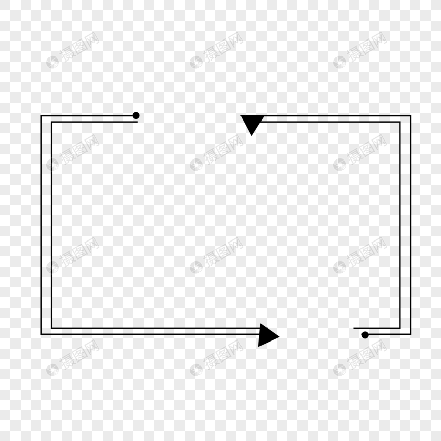 黑色线条边框图片