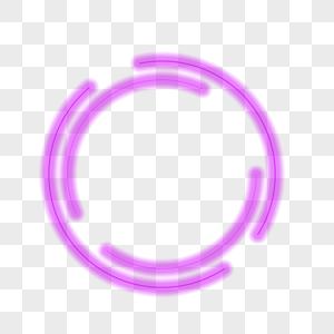 紫色霓虹灯圆形边框图片