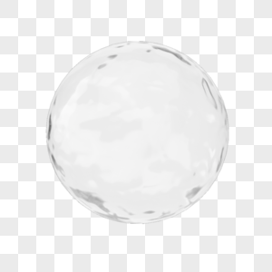 三维真实球形冰块图片