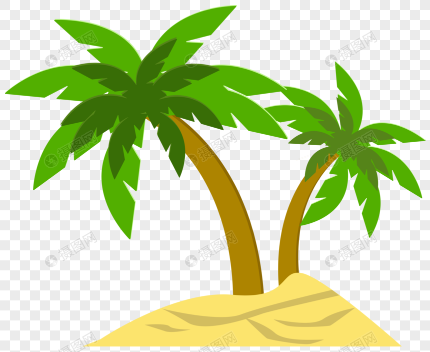 Gambar Kartun Pohon Kelapa Png Adzka