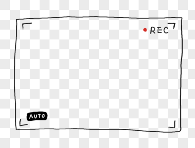 手绘简约视频录像边框图片