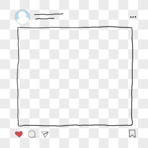 INS界面手绘边框高清图片