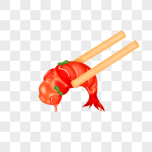 小龙虾虾肉小清晰筷子高清图片