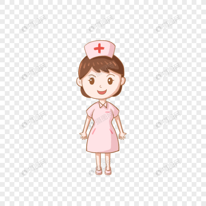 手绘卡通护士