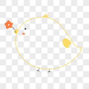 小鸟卡通动物可爱边框素材高清图片