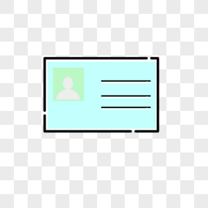 名片卡通图标免抠素材图片