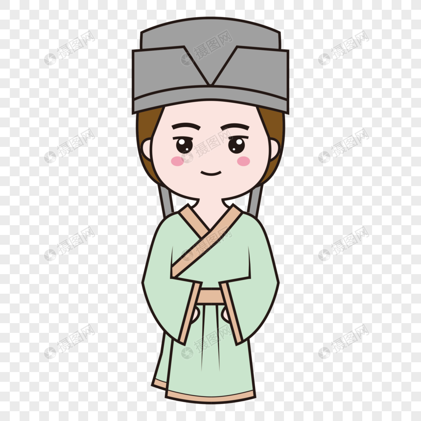 q版卡通汉服男生
