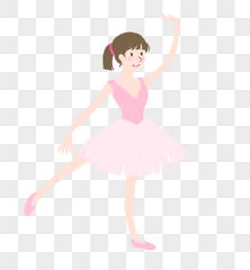 芭蕾漫画小人3裙子高清图片素材