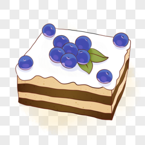 蓝莓蛋糕图片