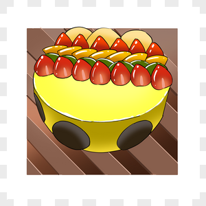 水果大拼盘蛋糕图片