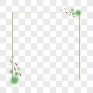 手绘中式锦鲤小鱼群免抠边框图片