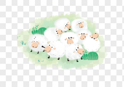 羊群羊奶黄羊群高清图片
