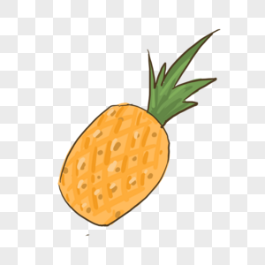 菠萝凤梨水果美味食物卡通高清图片素材