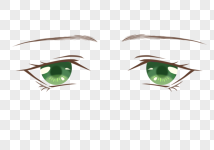 动漫绿眼睛3图片
