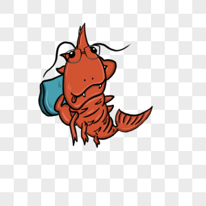 大虾插图图片