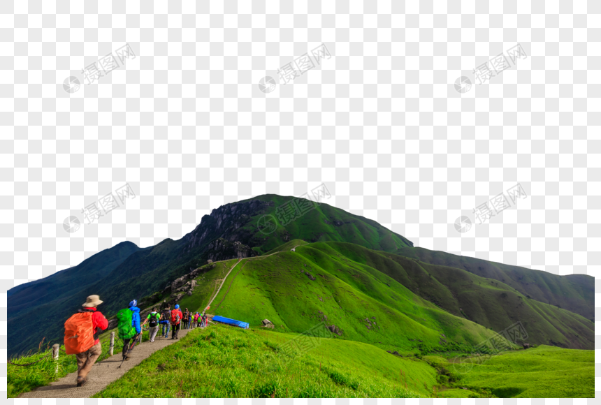 户外登山徒步旅行者图片