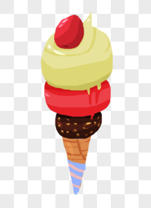 冰淇淋圆筒图片