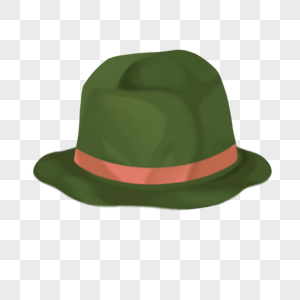 绿渔夫帽2图片
