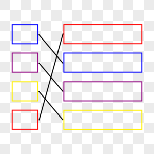 彩色连线PPT文本框高清图片