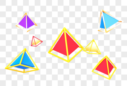 四角锥和四角晶格图片