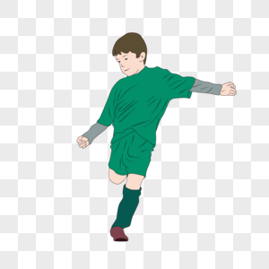 踢足球的男孩足球比赛高清图片素材