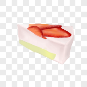 蛋糕式草莓图片
