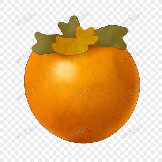 金黄柿子图片