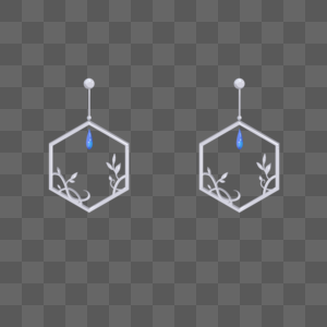 银叶耳环图片