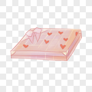 粉色缎带礼品盒图片