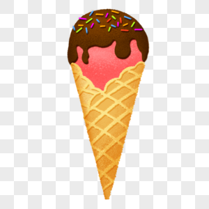 夏日粉色甜筒冰激凌雪糕冰淇淋图片