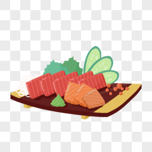 金枪鱼日本快餐海鲜生鱼片海鲜虾鱼子鳗鱼芥末图片