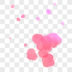 粉色颜料滴落水纹图片