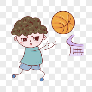 体育运动小男孩打篮球图片