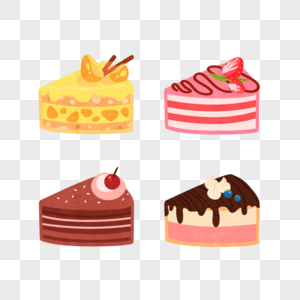 手绘蛋糕草莓生日蛋糕高清图片