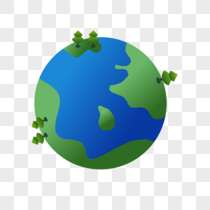 蓝色绿色环保地球图片