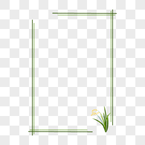 绿色小麦边框高清图片