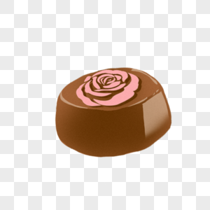 玫瑰巧克力玫瑰甜点高清图片
