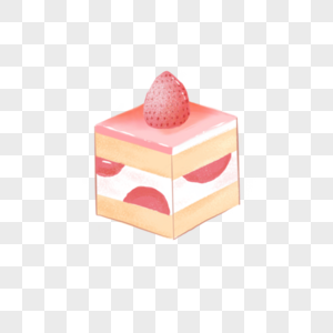 草莓夹心蛋糕图片