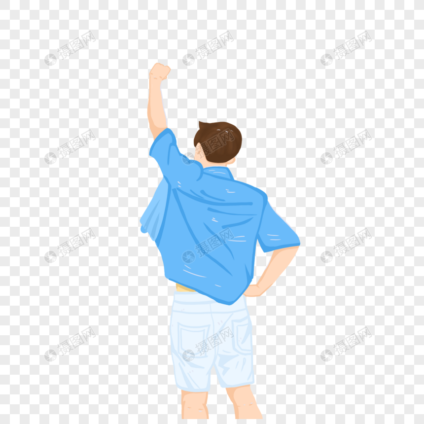 男孩背影