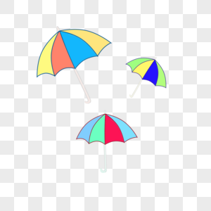 彩色的雨伞图片