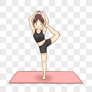 瑜伽运动健身背景高清图片