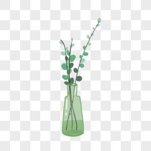 花瓶绿植瓶子高清图片