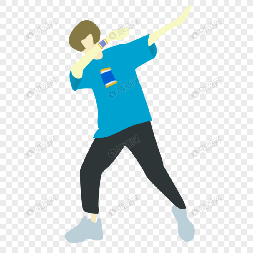 嘻哈经典动作元素素材psd格式_设计素材免费