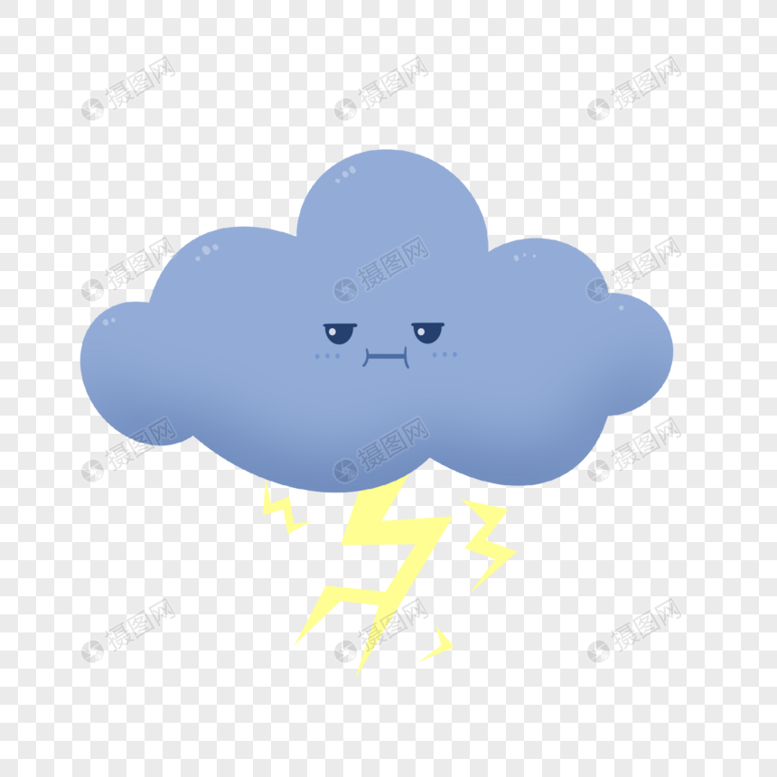 打雷的乌云