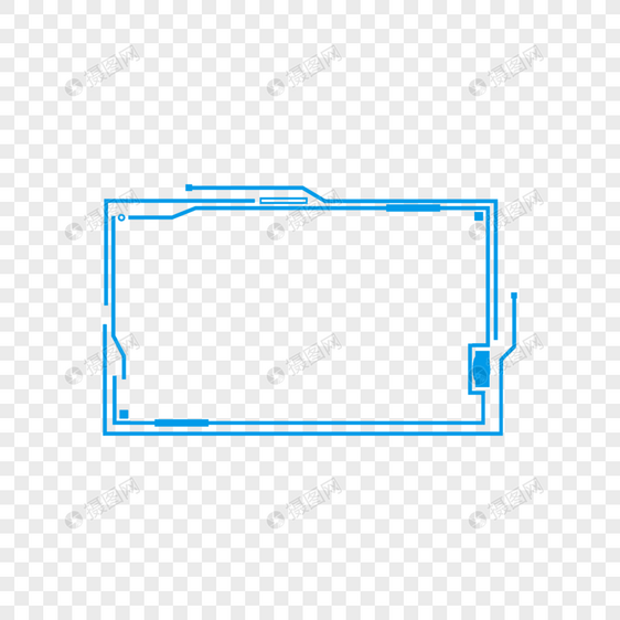 科技感线条边框图片