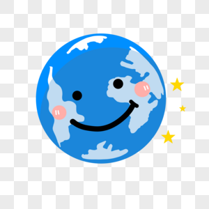 卡通蓝色地球图片