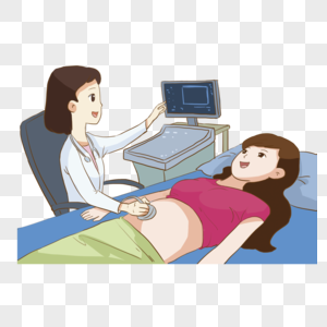 医生和孕妇孕妇元素高清图片