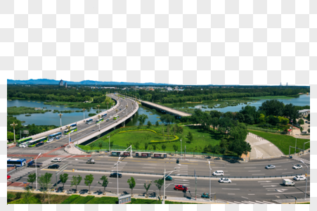 北京城市桥梁道路交通风景图片